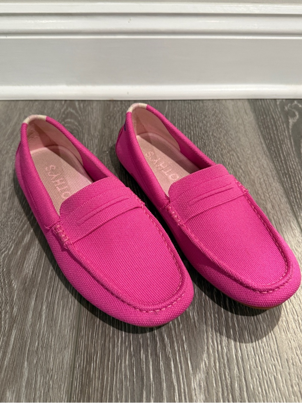 Rothy's Hot Pink Penny Loafers